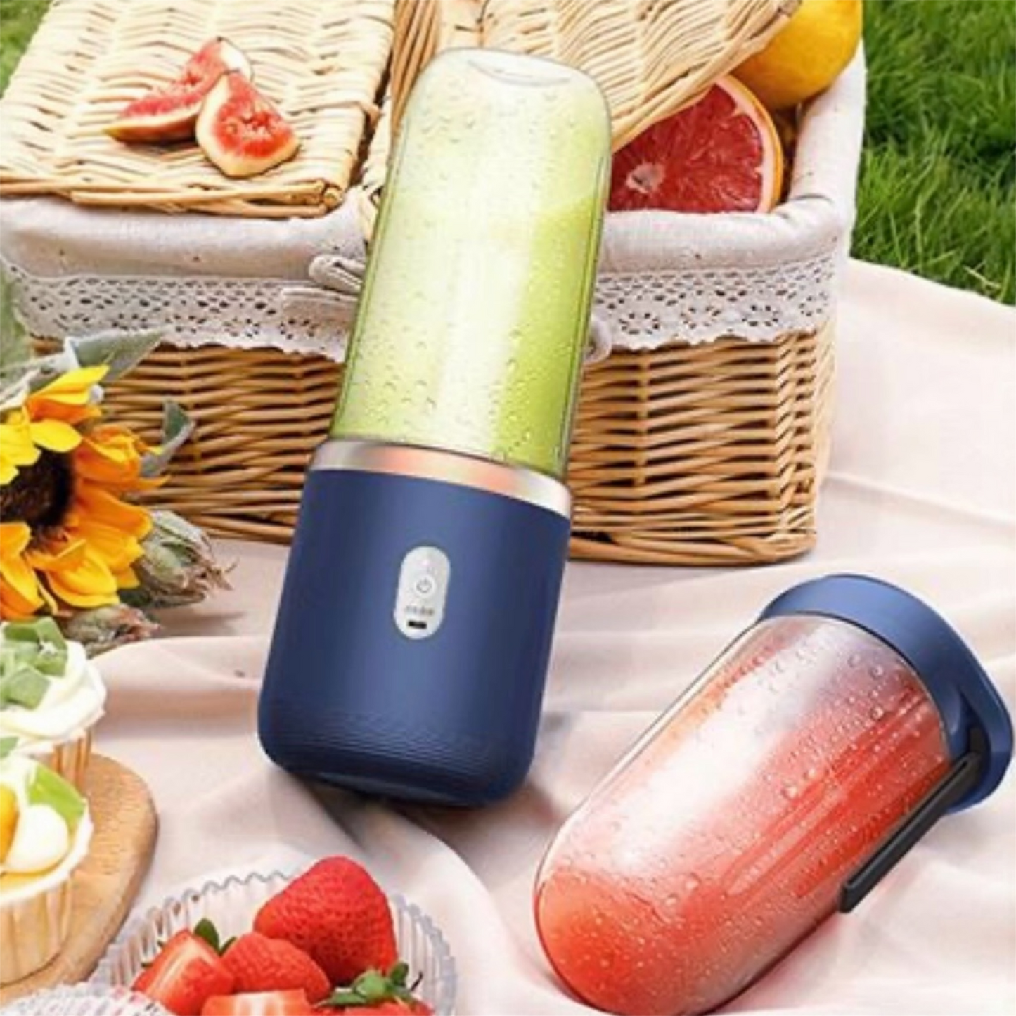 Portable Electric Blender 400ml - USB Rechargeable Smoothie Maker | LuxHaven