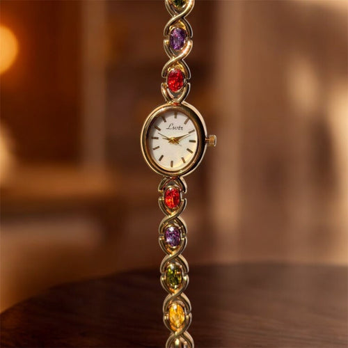High-End Luxury Women’s Watch with Colorful Tourmalines
