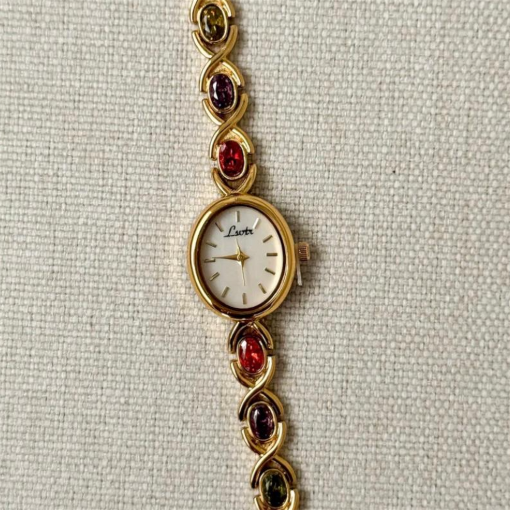 High-End Luxury Women’s Watch with Colorful Tourmalines