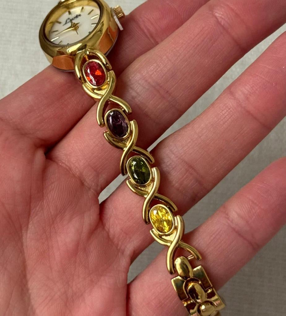 High-End Luxury Women’s Watch with Colorful Tourmalines