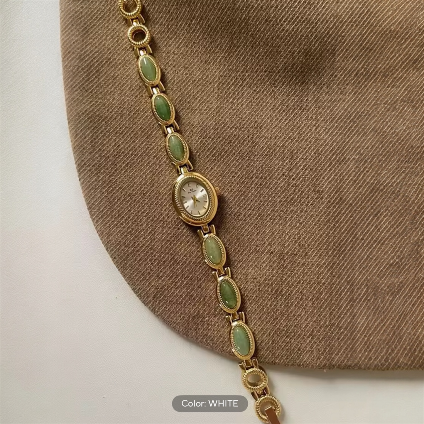 2025 Luxury Oval Rhinestone Gold Watch - Elegant Women's Bracelet Edition