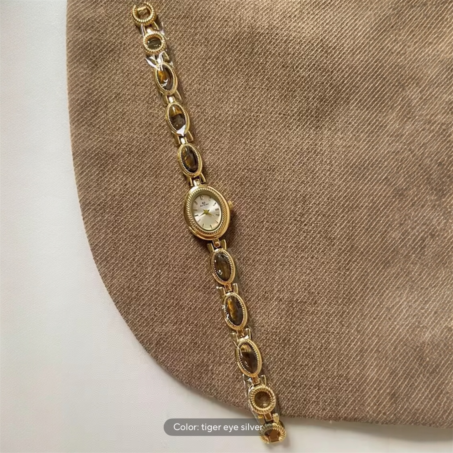 2025 Luxury Oval Rhinestone Gold Watch - Elegant Women's Bracelet Edition